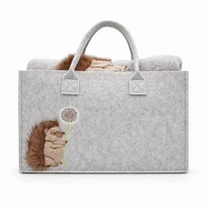 PLAID CON BORSA IN FELTRO "RICCIO"