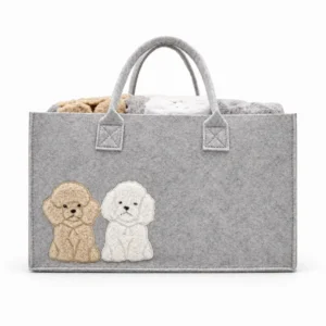 PLAID CON BORSA IN FELTRO "CUCCIOLI"