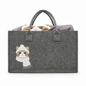PLAID CON BORSA IN FELTRO "MICINO"