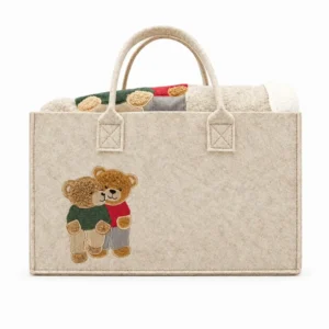 PLAID CON BORSA IN FELTRO "TEDDY"