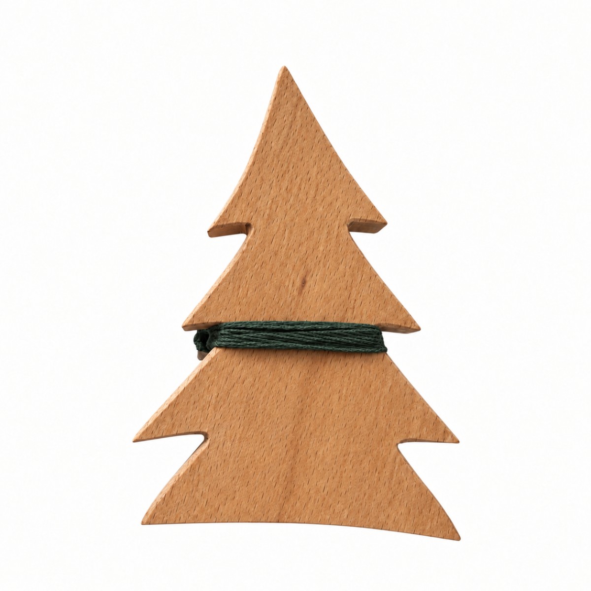 strofinaccio cotone con albero in legno