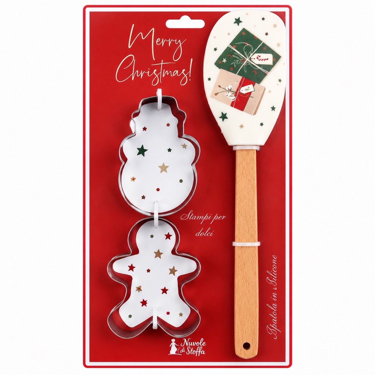 SPATOLA IN SILICONE CON STAMPINI "CHRISTMAS IS COMING" - immagine 5
