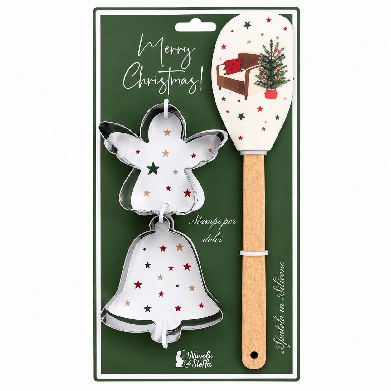 SPATOLA IN SILICONE CON STAMPINI "CHRISTMAS IS COMING" - immagine 4