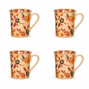 tazze in ceramica disegno fiore