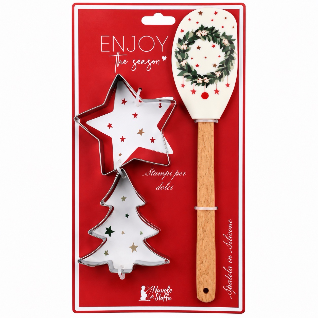 SPATOLA IN SILICONE CON STAMPINI "CHRISTMAS IS COMING" - immagine 3