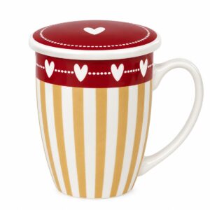 tazza per colazione a righe