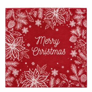 tovaglioli con scritta merry christmas