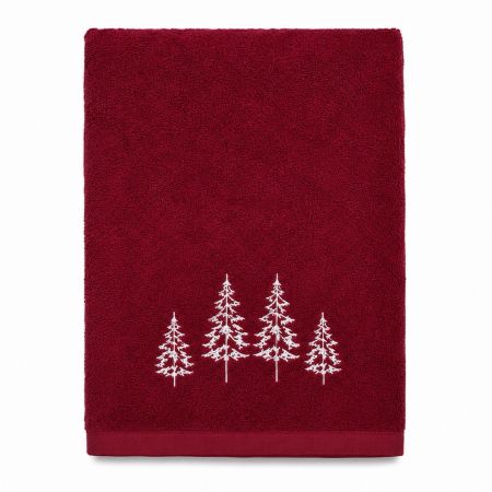 telo doccia con disegno alberi