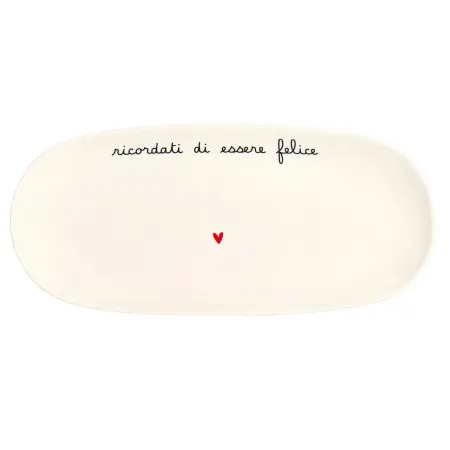 piatto ovale fondo in ceramica