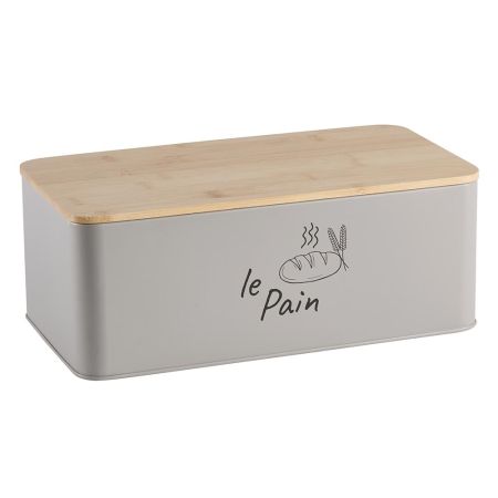 scatola rettangolare per pane in latta