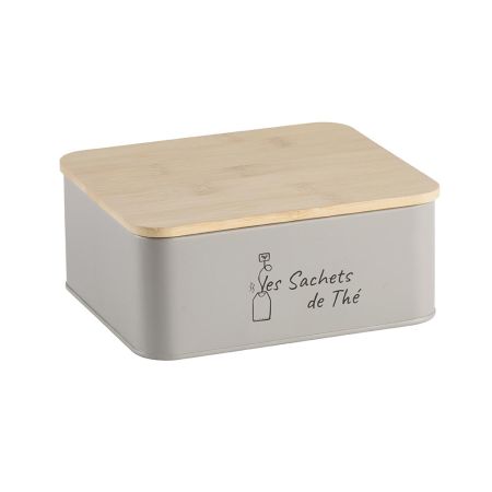 scatola latta per the