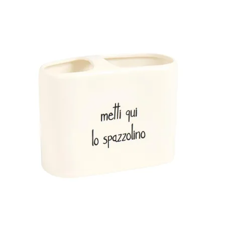 porta spazzolino in ceramica