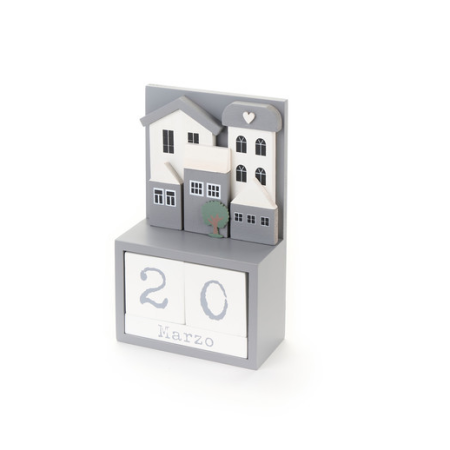 calendario perpetuio in legno