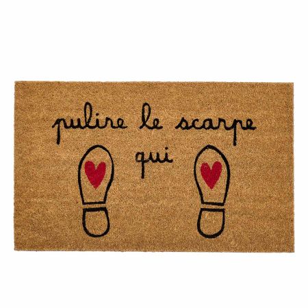zerbino pulire le scarpe qui