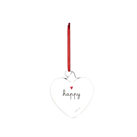 pallina in vetro a forma di cuore