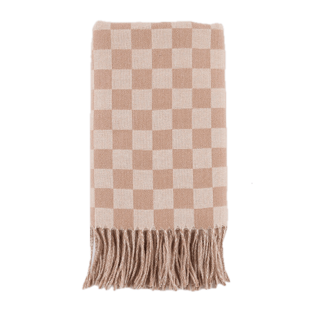 coperta a scacchi rosso