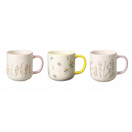 tazza con disegno fiorellini