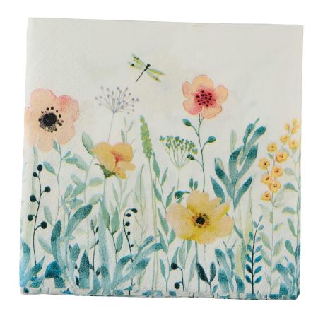 tovaglioli con disegno fiori