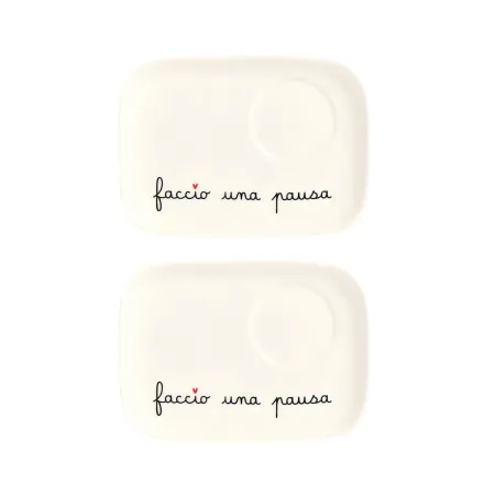 set due piattini in ceramica