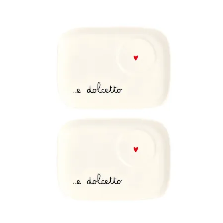 set due piattini in ceramica
