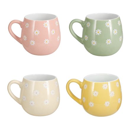 tazza con disegno margherite