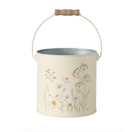vaso con disegno margherite