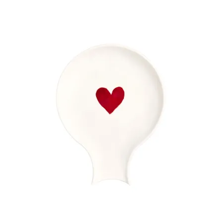 poggiamestolo cuore rosso